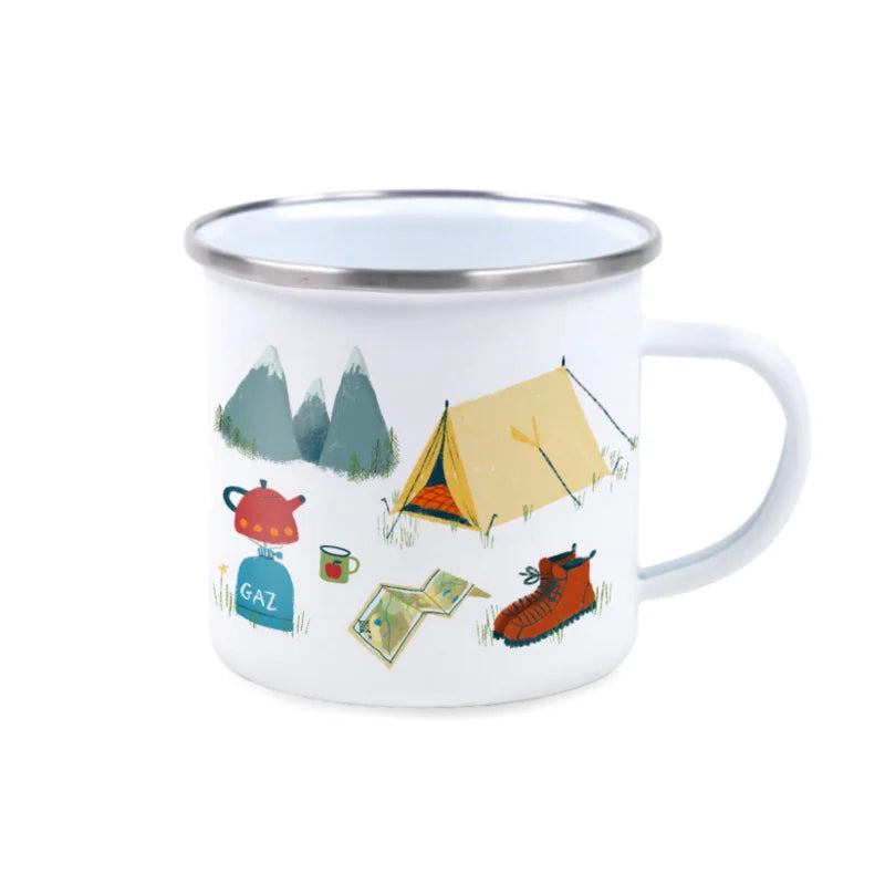 Emaille mok Tent van Illu-ster