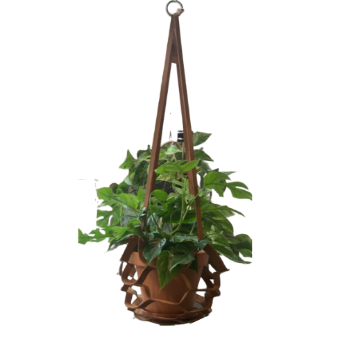 Leren plantenhanger Kobe