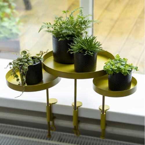 Esschert Design Vensterbank klem maat M goud/geel