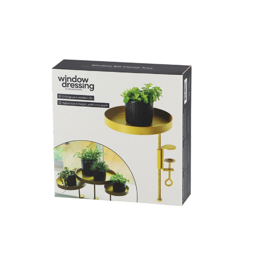 Esschert Design Vensterbank klem maat M goud/geel